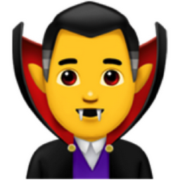 man vampire emoji