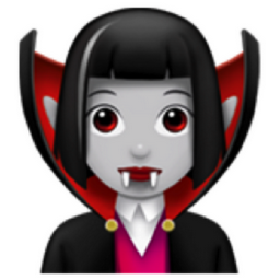 woman vampire: light skin tone emoji