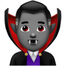 man vampire: medium skin tone emoji