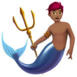 merman: medium skin tone emoji