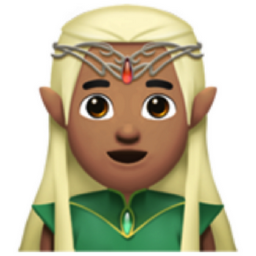 man elf: medium skin tone emoji