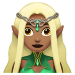 woman elf: medium skin tone emoji