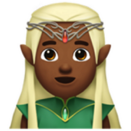 man elf: medium-dark skin tone emoji