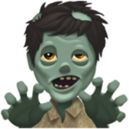 man zombie emoji