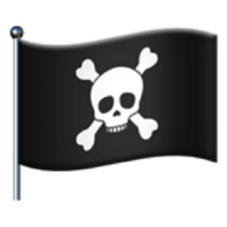 pirate flag Emoji 🏴‍☠️ (U+1F3F4, U+200D, U+2620, U+FE0F)