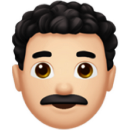 man: light skin tone, curly hair emoji