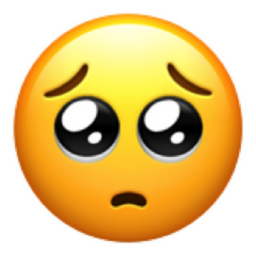pleading face emoji