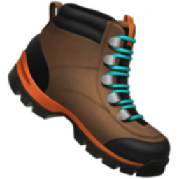 hiking boot emoji