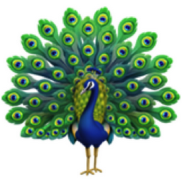 peacock emoji