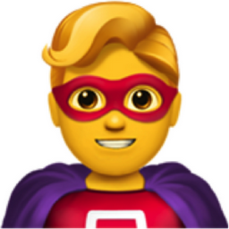 man superhero emoji