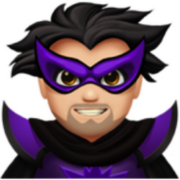 man supervillain: light skin tone emoji