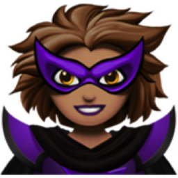 woman supervillain: medium skin tone emoji