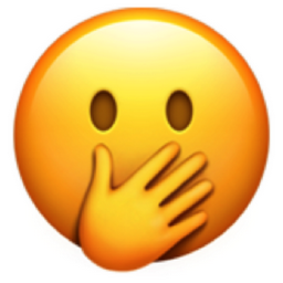 face with open eyes and hand over mouth emoji
