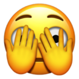 face with peeking eye emoji