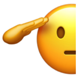saluting face emoji