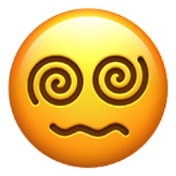 face with spiral eyes emoji