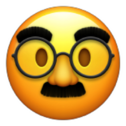 disguised face emoji