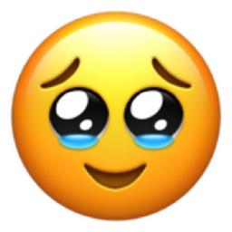 face holding back tears emoji