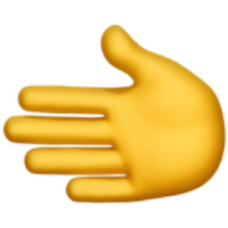 leftwards hand emoji