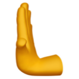 leftwards pushing hand emoji
