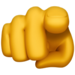index pointing at the viewer emoji