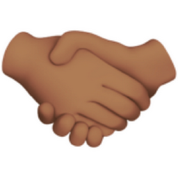 handshake: medium skin tone emoji