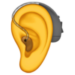 ear with hearing aid emoji
