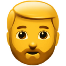 man: beard emoji