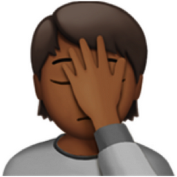 person facepalming: medium-dark skin tone emoji