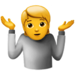 person shrugging emoji