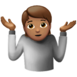 person shrugging: medium skin tone emoji