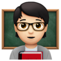 teacher: light skin tone emoji