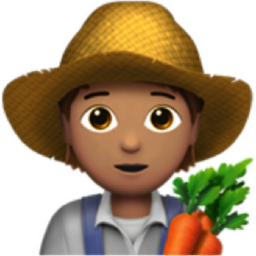 farmer: medium skin tone emoji