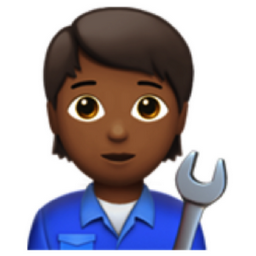 mechanic: medium-dark skin tone emoji