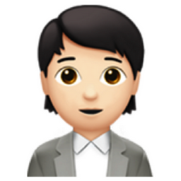 office worker: light skin tone emoji