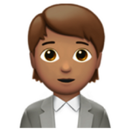 office worker: medium skin tone emoji