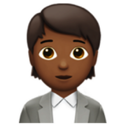 office worker: medium-dark skin tone emoji
