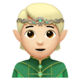 elf: light skin tone emoji