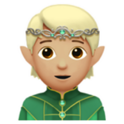 elf: medium-light skin tone emoji