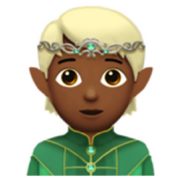 elf: medium-dark skin tone emoji