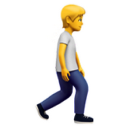 person walking facing right emoji