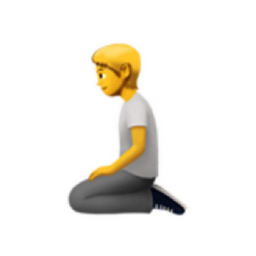 person kneeling emoji