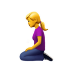 woman kneeling emoji