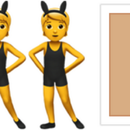 people with bunny ears: medium-light skin tone emoji