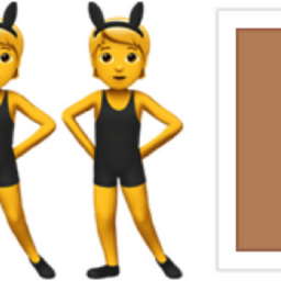 men with bunny ears: medium skin tone emoji
