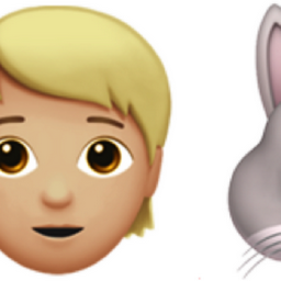 people with bunny ears: medium-light skin tone, light skin tone emoji
