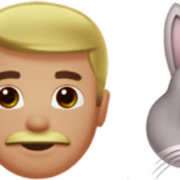 men with bunny ears: medium-light skin tone, medium-dark skin tone emoji