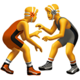 people wrestling emoji