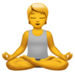 person in lotus position emoji