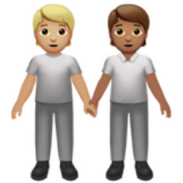 people holding hands: medium-light skin tone, medium skin tone emoji